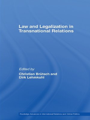 cover image of Law and Legalization in Transnational Relations